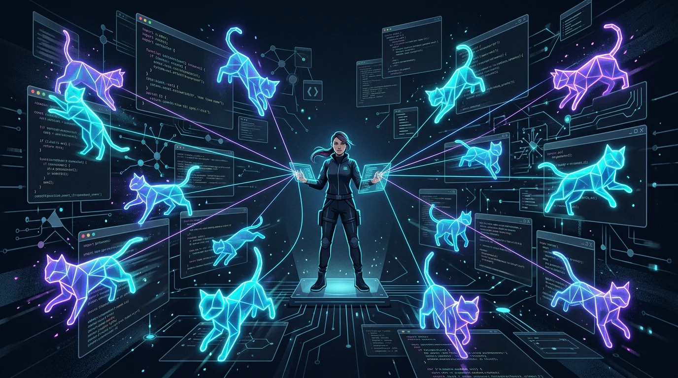 Fünf aufsteigende Ebenen von Agentic Coding Tools – von Terminal-Multiplexern bis zu autonomen Agent-Teams