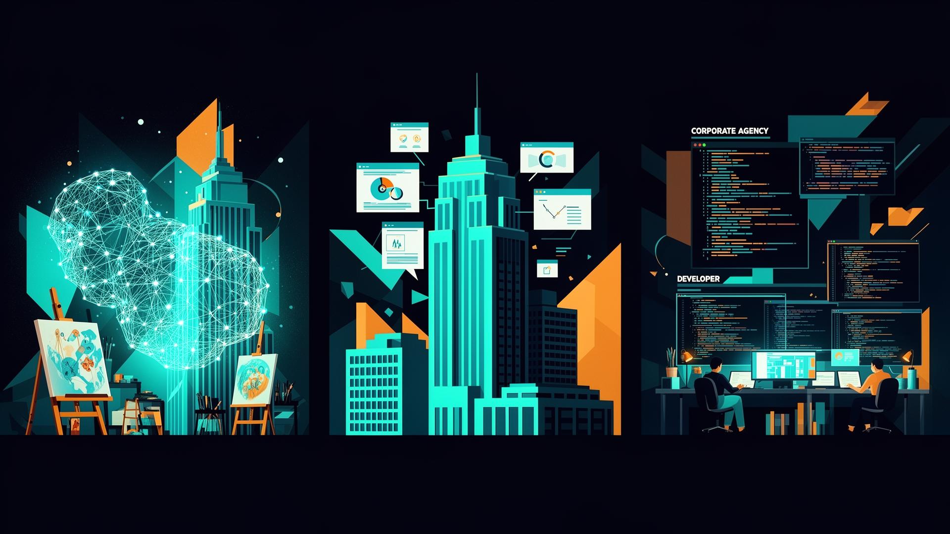 Drei Modelle im Vergleich: AI Product Studio, KI Agentur und Dev Shop