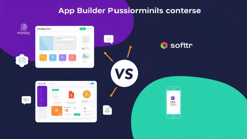 Vergleich von Business App Buildern: monday Vibe, Retool, Softr, Glide