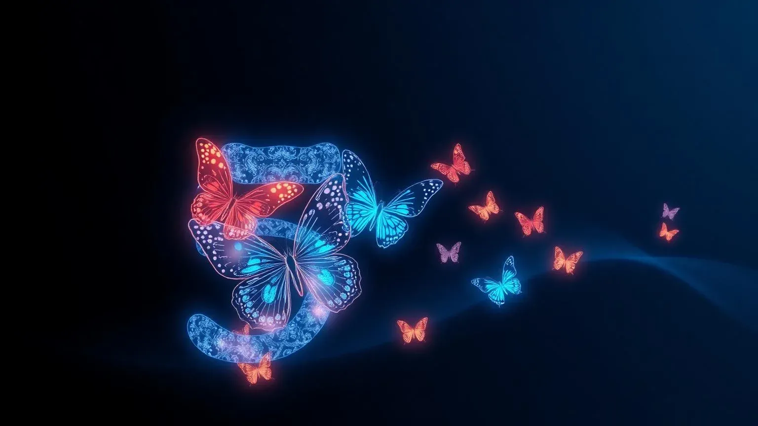 Eine stilisierte Fünf aus Schmetterlingen – Visual zu Claude Fable 5