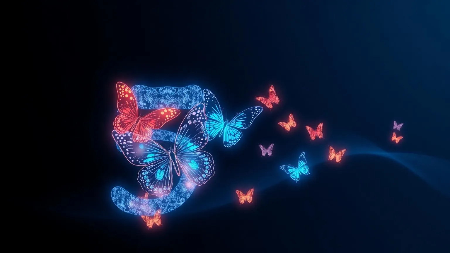Eine stilisierte Fünf aus Schmetterlingen – Visual zu Claude Fable 5