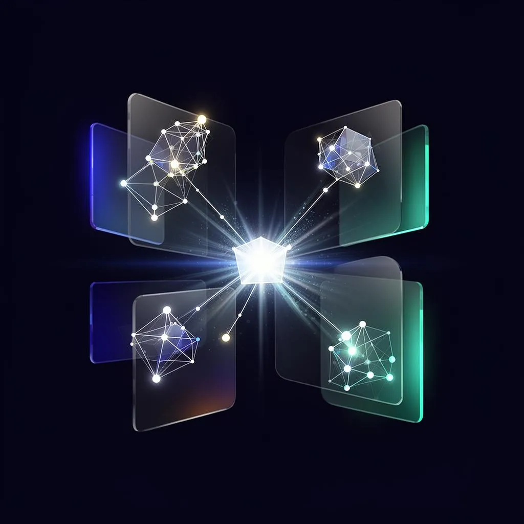 Connected nodes as a metaphor for cofounder mindset and shared ownership