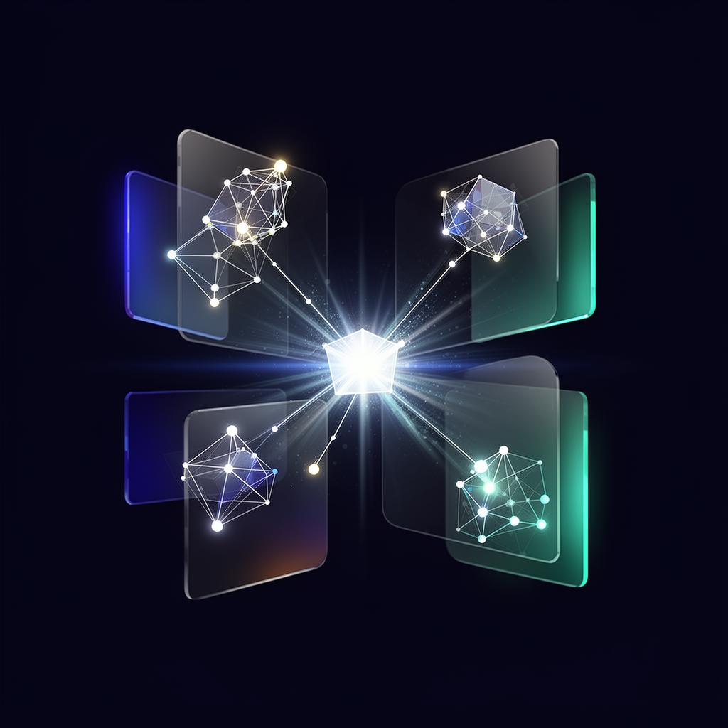 Vernetzte Knoten als Metapher für Cofounder Mindset und geteilte Verantwortung