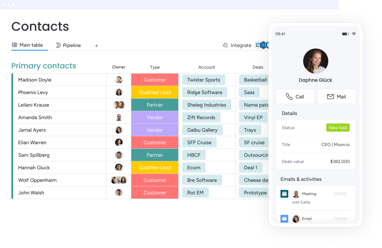 Kontaktverwaltung – extended