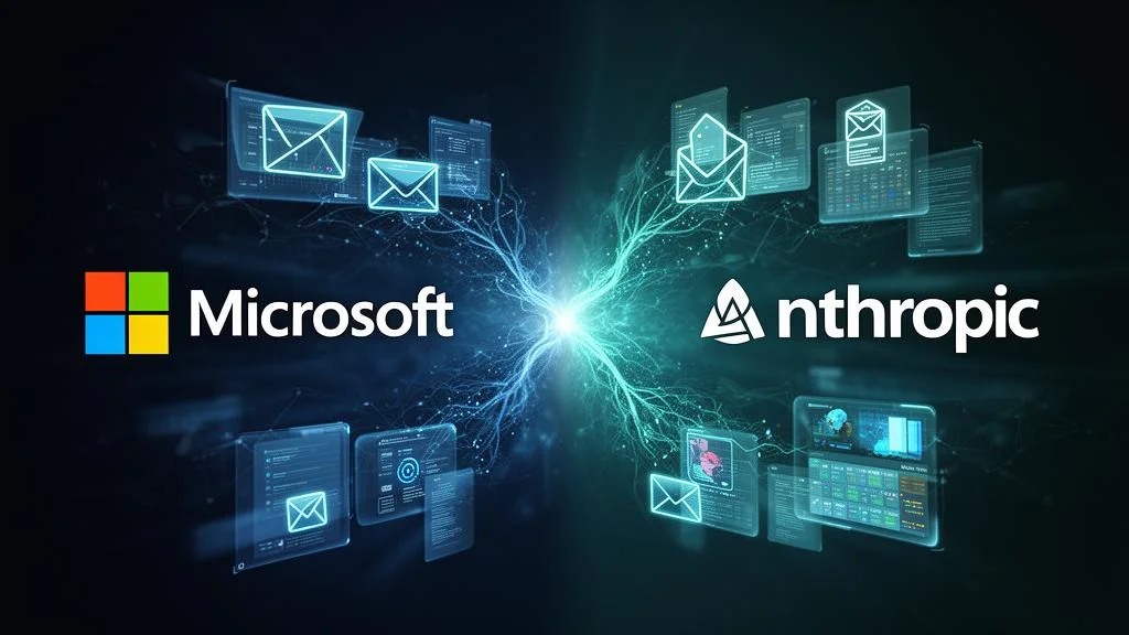 Microsoft and Anthropic logos converge into Copilot Cowork – autonomous AI agents in the enterprise