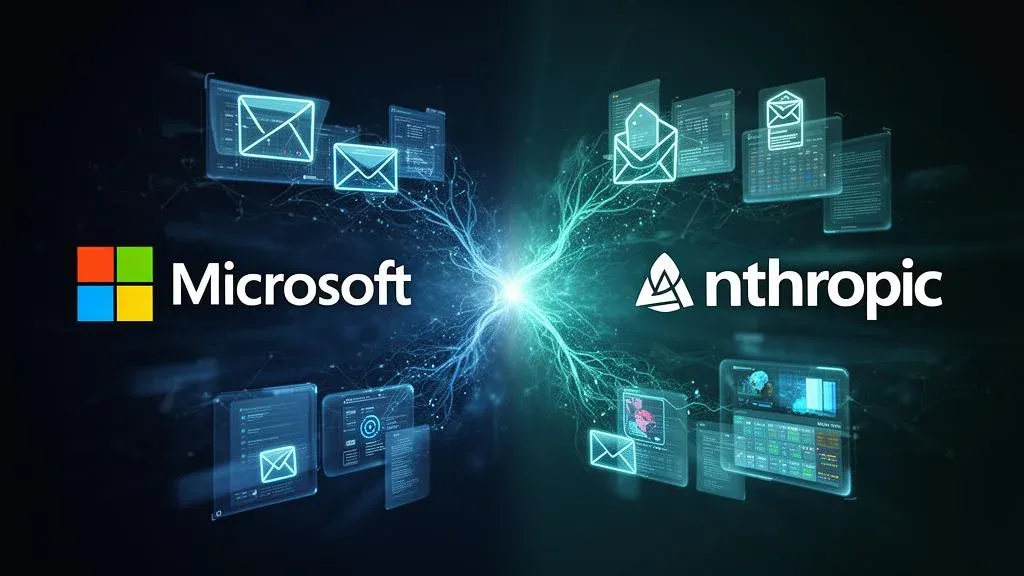 Microsoft und Anthropic Logos verschmelzen zu Copilot Cowork – autonome KI-Agenten im Enterprise