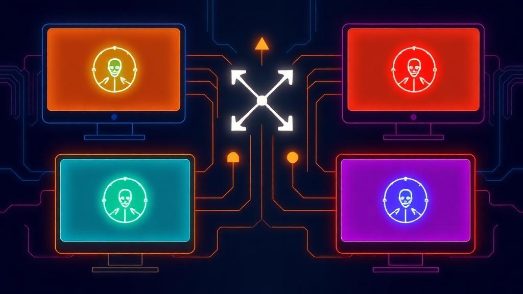 Four desktop AI agent interfaces compared side by side