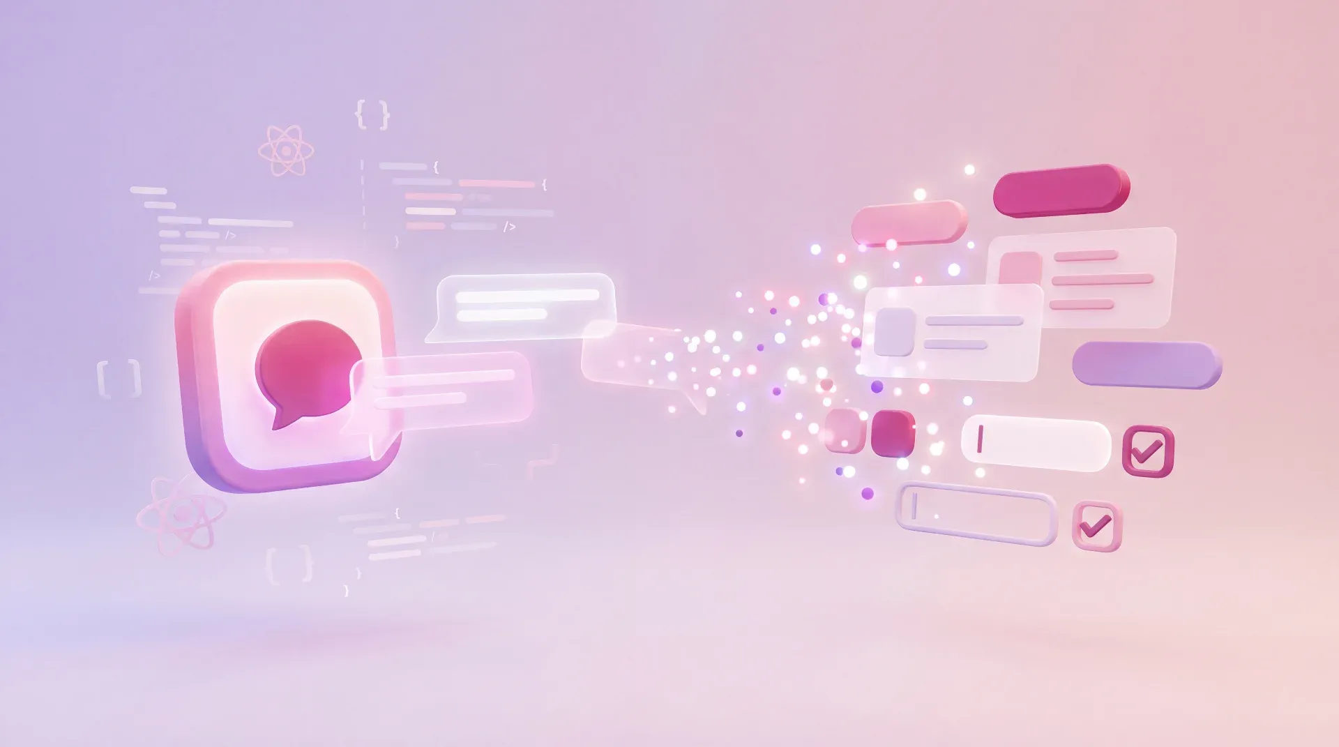 Lovable AI chat generating a React app with UI components