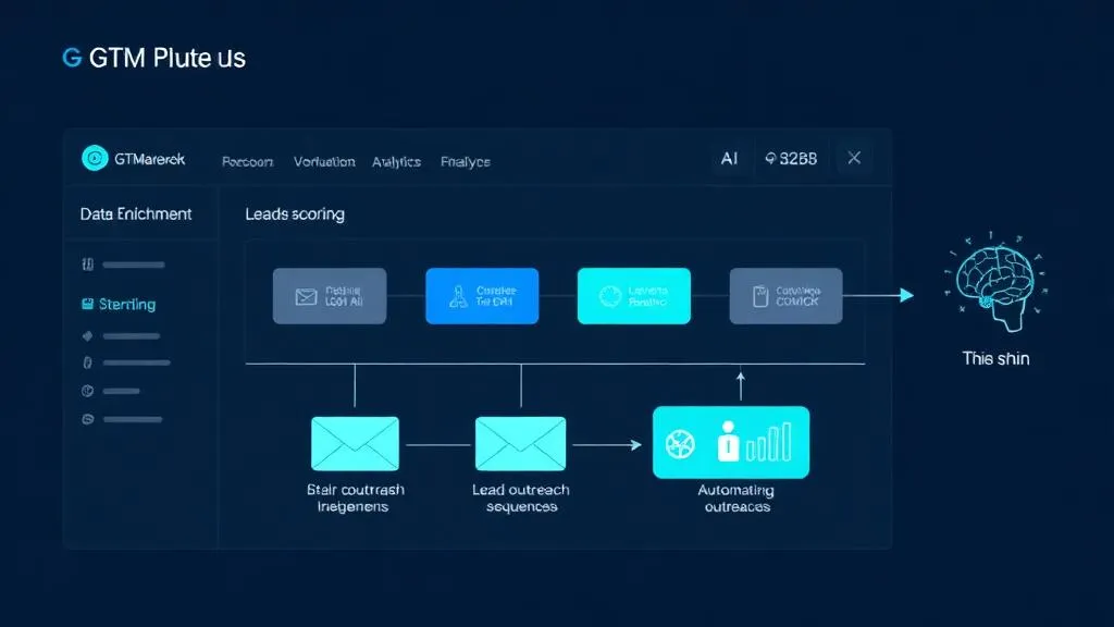 Go-to-Market Engineering workflow with data enrichment, lead scoring and CRM pipeline