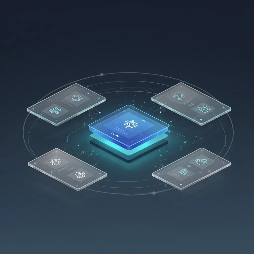 Wettbewerbslandschaft der Agent-Plattformen mit HyperAgent im Zentrum und Globster, Manus, Lindy und monday agent labs als Mitspieler