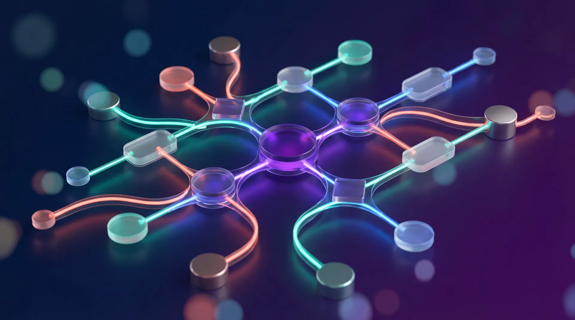 Verzweigter Workflow-Graph als Symbol für monday.com Workflows mit If/Else-Logik