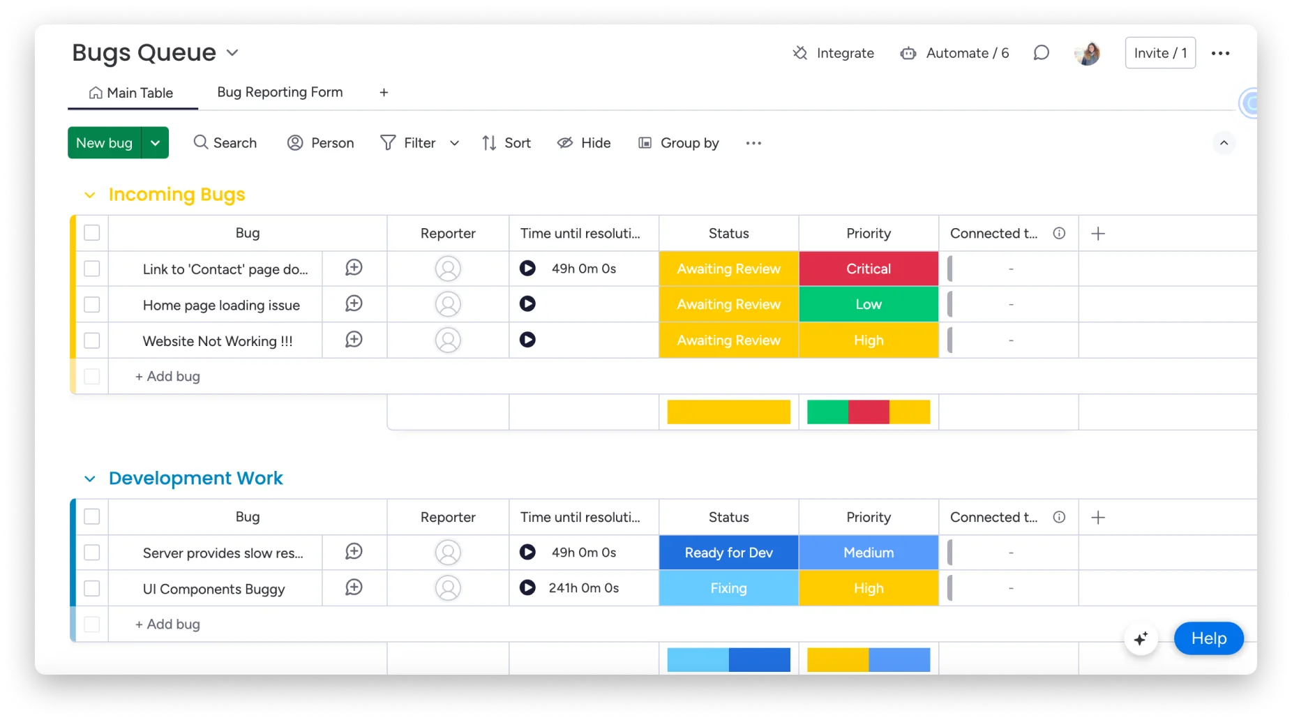Bug Tracking