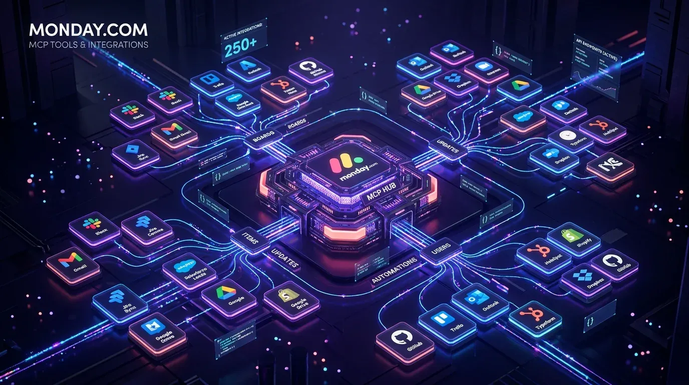monday.com MCP-Integrationen – AI-Agents verbinden sich mit der Work-Management-Plattform