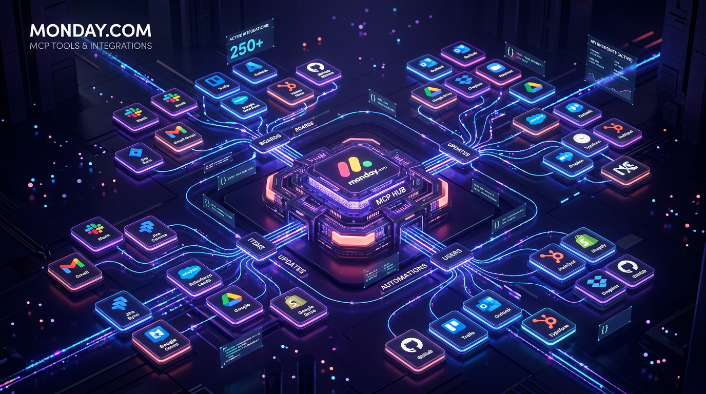 monday.com MCP-Integrationen – AI-Agents verbinden sich mit der Work-Management-Plattform