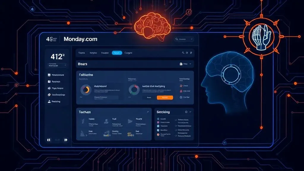 monday.com board connected to OpenClaw AI agent as central memory and control system