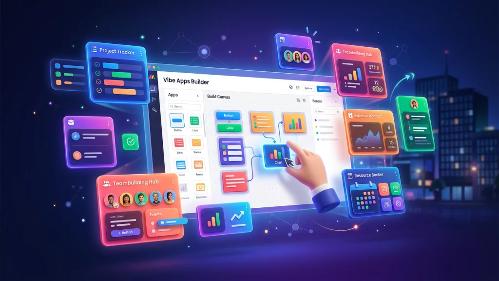 monday Vibe Apps – Eigene Mini-Anwendungen ohne Code bauen (2026 Guide)