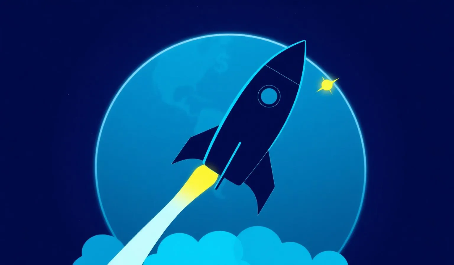 SpaceX rocket lifting off carrying a cursor symbol – illustration of the $60B call option