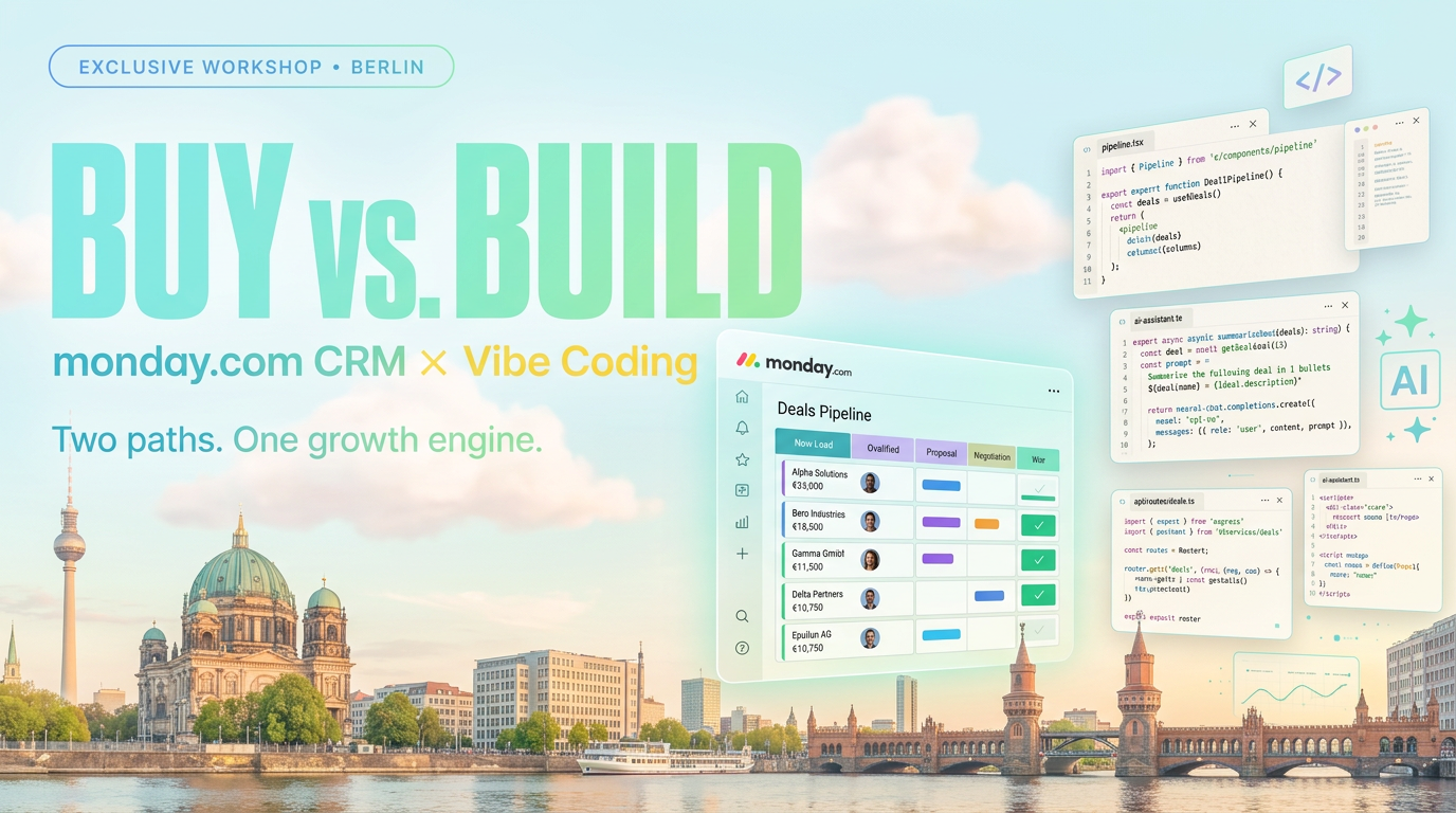 Workshop recap Revenue Royale 2026 Berlin – AI-native GTM stack with monday CRM